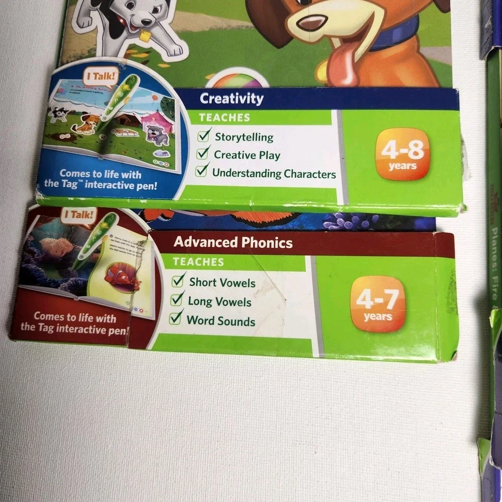 Leap Frog Tag Early Reader Books‎ Lot Of 7  Consonants & Short Vowels & More